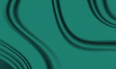 Elegant teal fabric with smooth waves creates a luxurious and artistic textured background