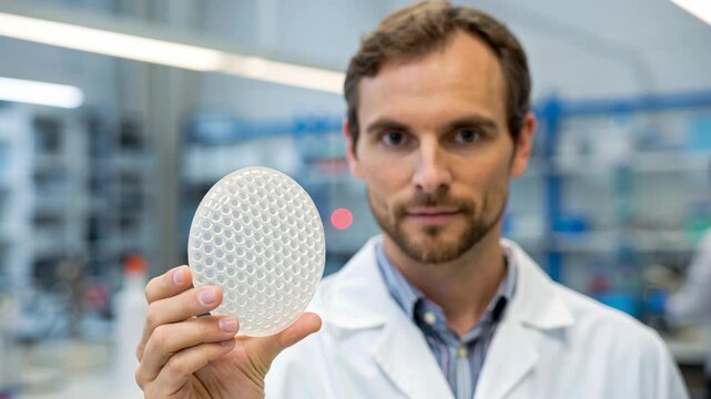 Researcher Explores Metamaterial Lens Design in Laboratory, Showcasing Innovation and Advancements in Optical Science and Technology