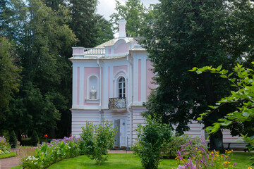 Lomonosov Palace and Park Complex of the 18th century on the shore of the Gulf of Finland.