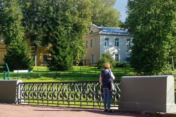 Lomonosov Palace and Park Complex of the 18th century on the shore of the Gulf of Finland.