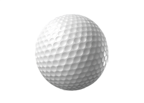  golf ball isolated on white background PNG , AI GENERATED