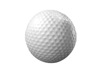 golf ball isolated on white background PNG , AI GENERATED