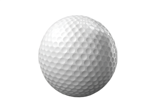 golf ball isolated on white background PNG , AI GENERATED