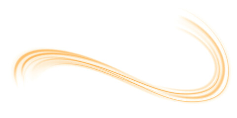 Vector PNG white abstract background with yellow gold glow, blurred light lines, waves. Bright sparkling speed line for futuristic design and banner. Energy flow tunnel.