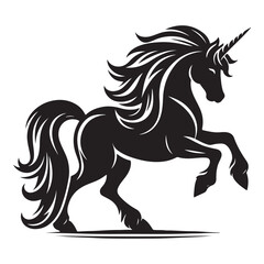 Unicorn Silhouettes Vector