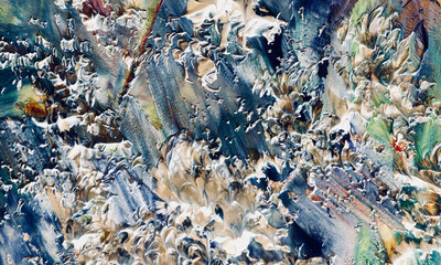 Abstract art background . Hand painting artwork on canvas .