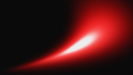 Dynamic abstract red light energy curve space background with grainy texture