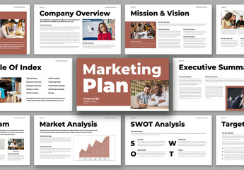 Marketing Plan Presentation Template Design