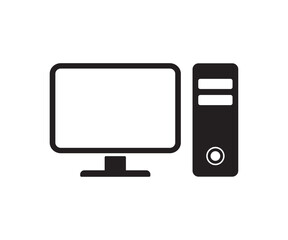 Vector desktop computer with monitor