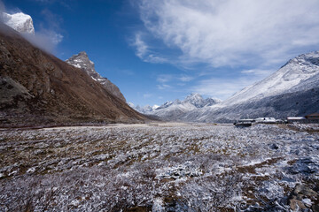 Landscape from Pheriche town area, EBC trekking, Nepal