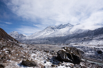 Landscape from Pheriche town area, EBC trekking, Nepal