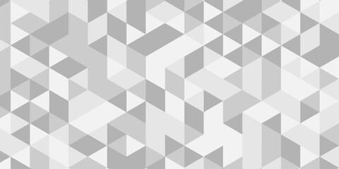 Abstract Overlap random vector element modern overlay diamond triangle mosaic paper white and gray low polygon web brochure layer space texture background.	
