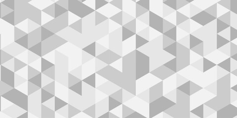 Abstract Overlap random vector element modern overlay diamond triangle mosaic paper white and gray low polygon web brochure layer space texture background.	