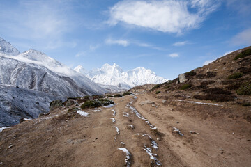 Landscape from Pheriche town area, EBC trekking, Nepal