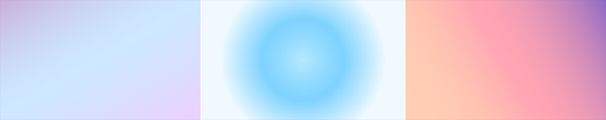 Sky Gradients Set, abstract colorful background