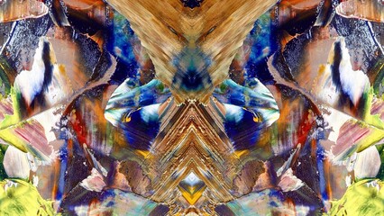 Fototapeta premium Abstract art background . Hand painting artwork on canvas .