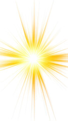 Intense burst of light radiating outwards from a central, bright core against a black background