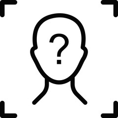 Unknown Profile Icon with Question Mark