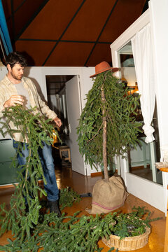 Setting Up Christmas Tree