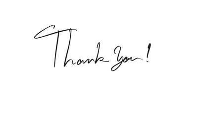 Thank you text font calligraphy hand written lettering script black color object icon thank you message greeting business thank you gratitude thank you note card thank you grateful communication sign