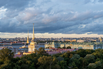 Fototapeta premium View of the roofs of St. Petersburg