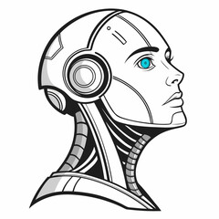 vector illustration of a head