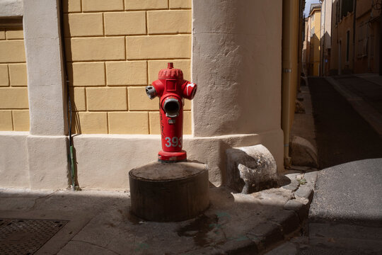 Red Hydrant on Sunny Corner