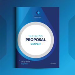 Proposal cover Design Template concepts are adept for corporate Business	
