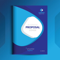 Proposal cover Design Template concepts are adept for corporate Business	