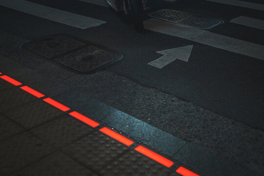 Green LED crosswalk lights