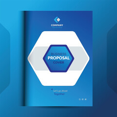 Proposal cover Design Template concepts are adept for corporate Business	