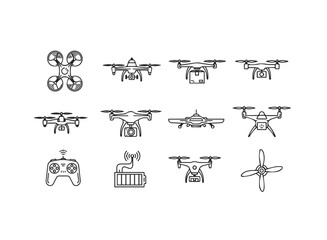Collection of drone icons for your project