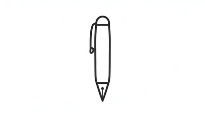 Simple Hand Drawn Pen Icon Illustration.