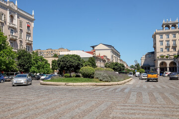 View of Rustaveli Avenue in Tbilisi