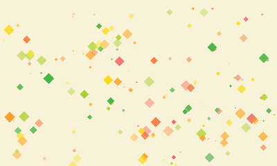 Colorful geometric shapes background with overlapping squares in pastel tones