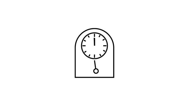 Clock showing time at twelve oclock.