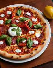A spicy Diavola pizza