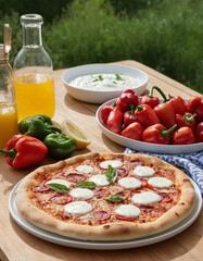 A spicy Diavola pizza