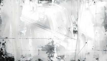 Abstract texture, distressed white surface with scratches and dust, black and white, grunge aesthetic, Transparent background.