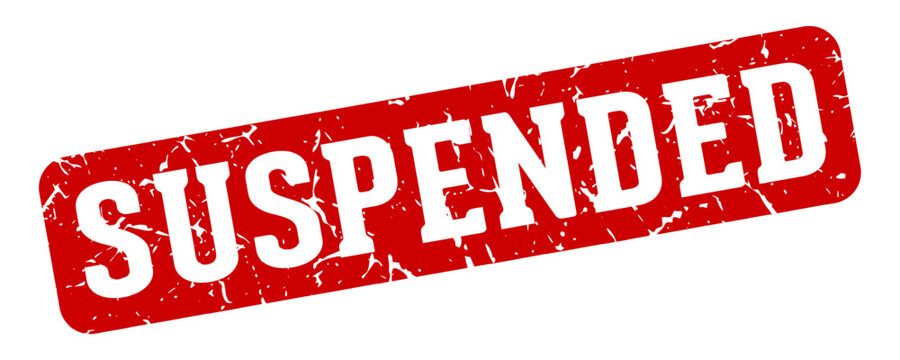 suspended rectangular sign. suspended stamp