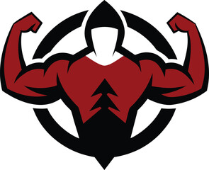 arm gym logo vector illustration
