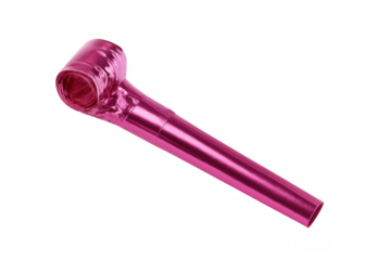 Pink party blower representing celebration and fun