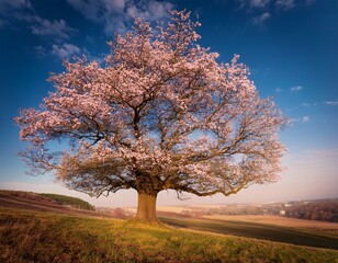 magnolienbaum in voller blute