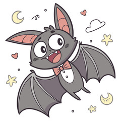 rabbit with a flower halloween