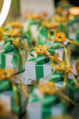 wedding, gift, party, ceremony, bride and groom, package, white, box, sugared-almond, ribbon, tradition, celebration, decoration, invited, bride, flake, love, memory, silver, banquet, bow, catering, f