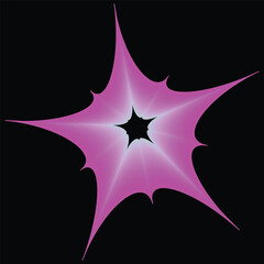 Obraz premium purple star on black background