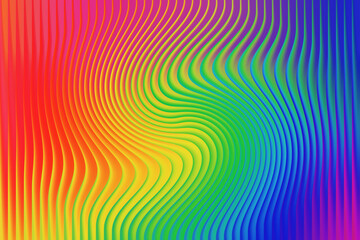 Abstract background with rainbow colored curved lines, a vibrant and colorful design