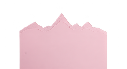Abstract pink mountain peaks against a stark black background symbolizing nature and design