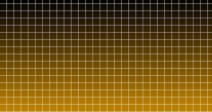 White grid lines on orange black abstract background. Grid line for overlay layer or alpha channel. Abstract, Graph, Pattern, Grid, Graphics, Template, Animation, BG - 4K Video