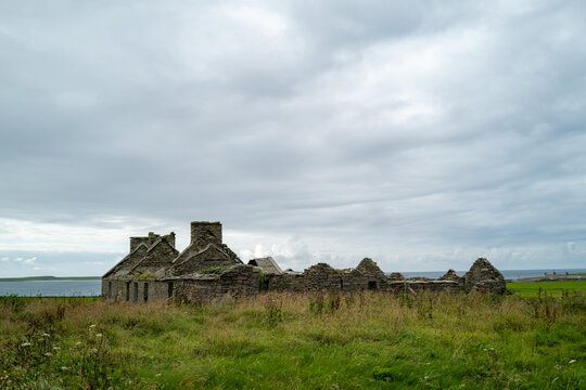 Tumbledown croft house, Orkney